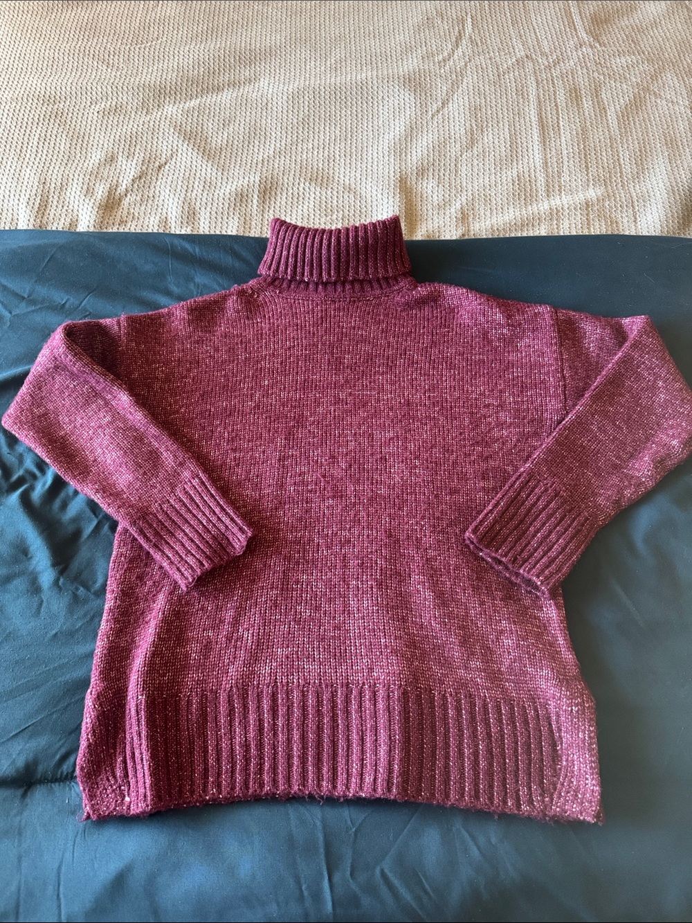 Banana Republic Burgundy Turtleneck Sweater